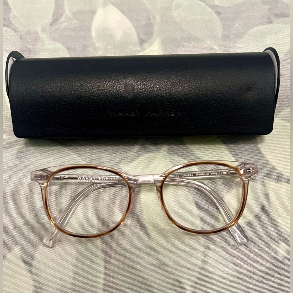 Authentic Warby Parker Durand M women eyeglasses w/case